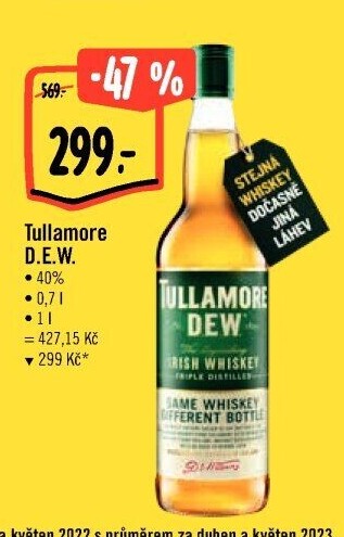 Whisky irská Tullamore Dew