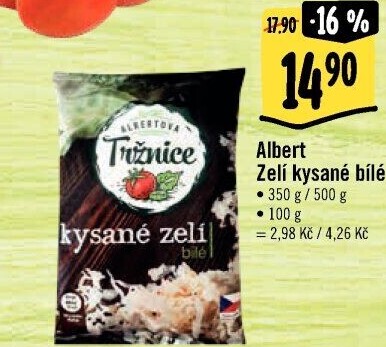 Zelí bílé kysanéAlbert