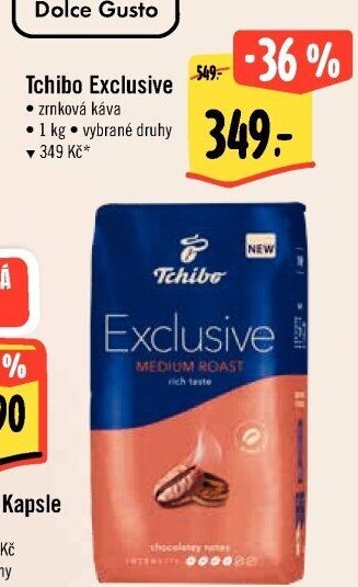 Zrnkové kávy Tchibo Exclusive