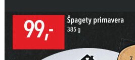Špagety primavera