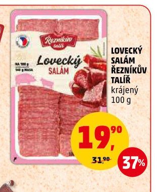 Lovecký salám Řezníkův talíř
