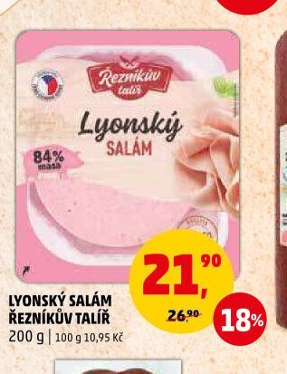 Lyonský salám Řezníkův talíř