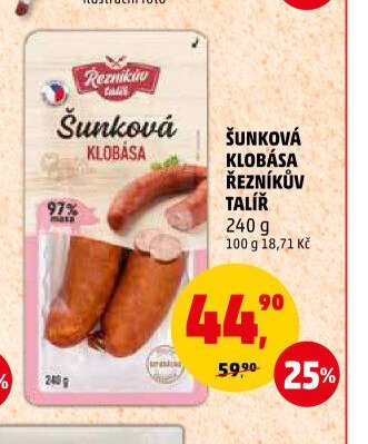 Šunková klobása Řezníkův talíř