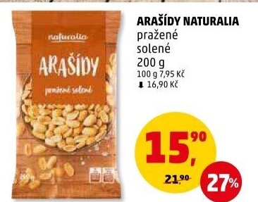 Arašídy pražené Naturalia