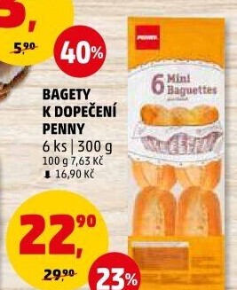 Bagety k dopečení Penny