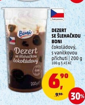 Dezert pudink se šlehačkou Boni