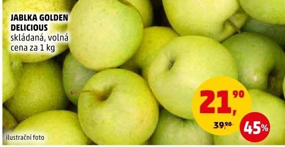 Jablka Golden Delicious