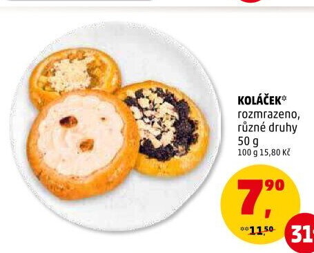 Koláček s náplní