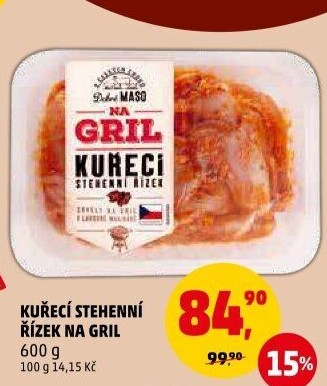 Marinovaný kuřecí stehenní řízek Na gril Penny