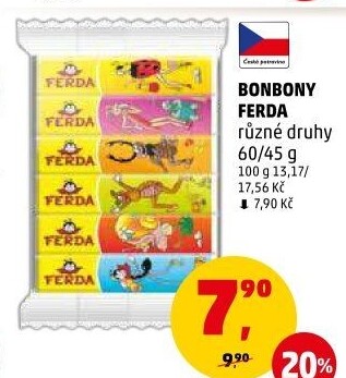 Ovocné dražé Ferda M Bons