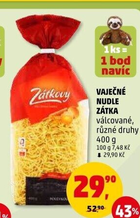 Polévkové nudle Zátkovy