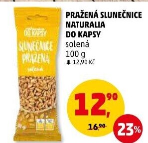 Slunečnicová semínka pražená Naturalia