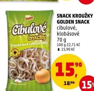 Snack kroužky Golden Snack
