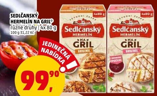 Sýr Hermelín na gril Sedlčanský