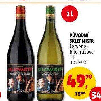 Víno Původní Sklepmistr ČVZ