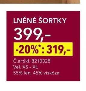 LNĚNÉ ŠORTKY