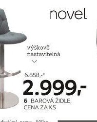 BAROVÁ ŽIDLE, CENA ZA KS