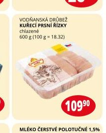 VODŇANSKÁ DRŮBEŽ KUŘECÍ PRSNÍ ŘÍZKY chlazené