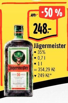 Bylinný likér Jägermeister