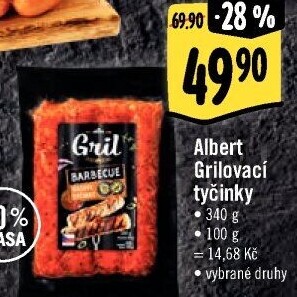 Grilovací tyčinky Albert Gril