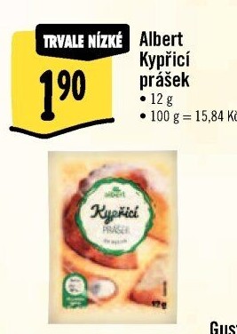 Kypřicí prášek do pečiva Albert