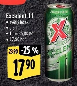 Pivo světlý ležák 11° Excelent