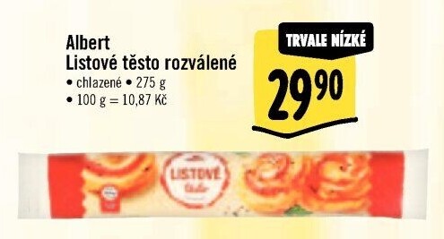 Těsto listové Albert