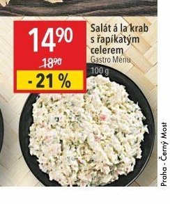 Salát á la krab s řapíkatým celerem Gastro Menu