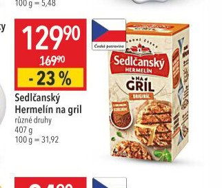 Sedlčanský Hermelín na gril
