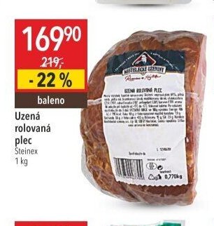 Uzená rolovaná plec