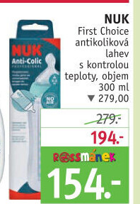 Láhev na pití kojenecká First Choice NUK