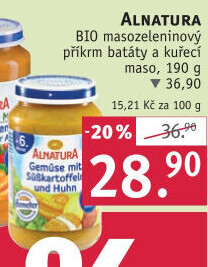 Příkrm masozeleninový Bio Alnatura