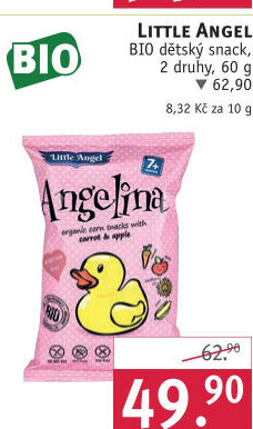 Snack bez lepku pro děti Little Angel