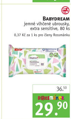 Vlhčené ubrousky dětské Babydream