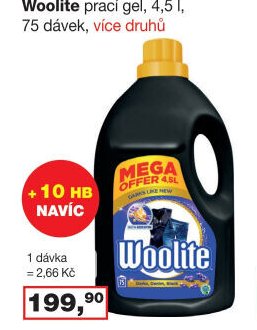 Woolite prací gel, 4,5 l