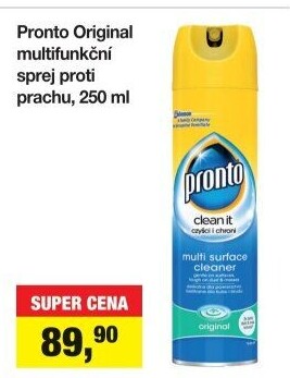 Čistič proti prachu ve spreji Pronto