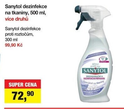 Desinfekční čistič na tkaniny Sanytol