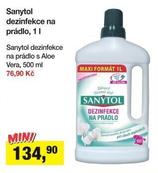 Dezinfekční čistič na prádlo Sanytol