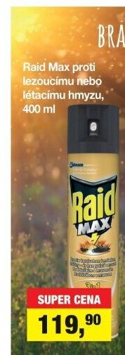 Přípravek proti lezoucímu hmyzu sprej Max Raid