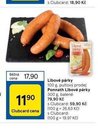 Libové párky Ponnath