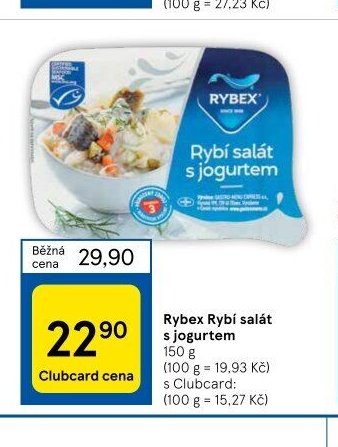 Rybex Rybí salát s jogurtem