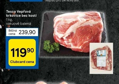 Tesco Vepřová krkovice bez kosti
