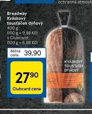 Breadway Kváskový toustáček dýňový