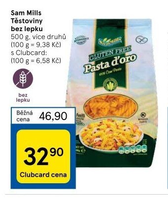 Sam Mills Těstoviny bez lepku
