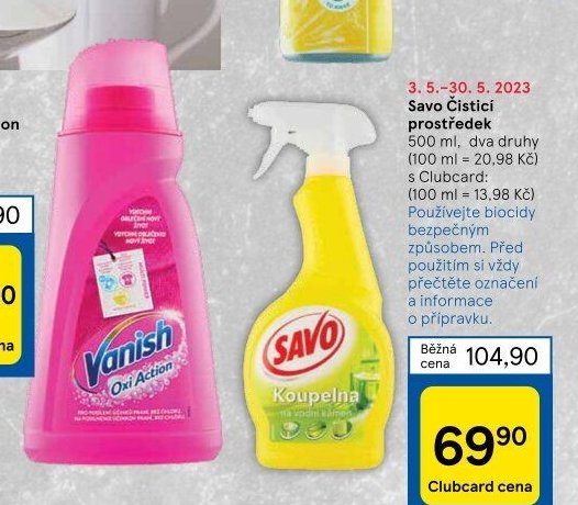 Vanish Oxi Action Odstraňovač skvrn