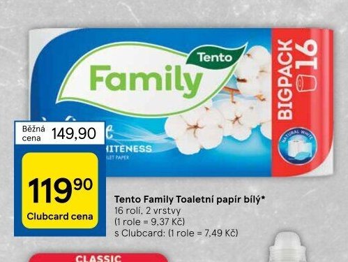 Tento Family Toaletní papír bílý
