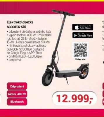Sencor Elektrokoloběžka SCOOTER S70