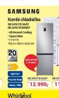 SAMSUNG Kombi chladnička RB34T671ESA/EF