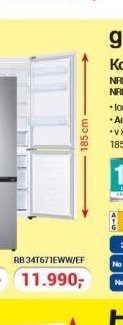 SAMSUNG Kombi chladnička RB34T671EWW/EF