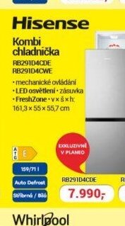 Hisense Kombi chladnička RB291D4CDE